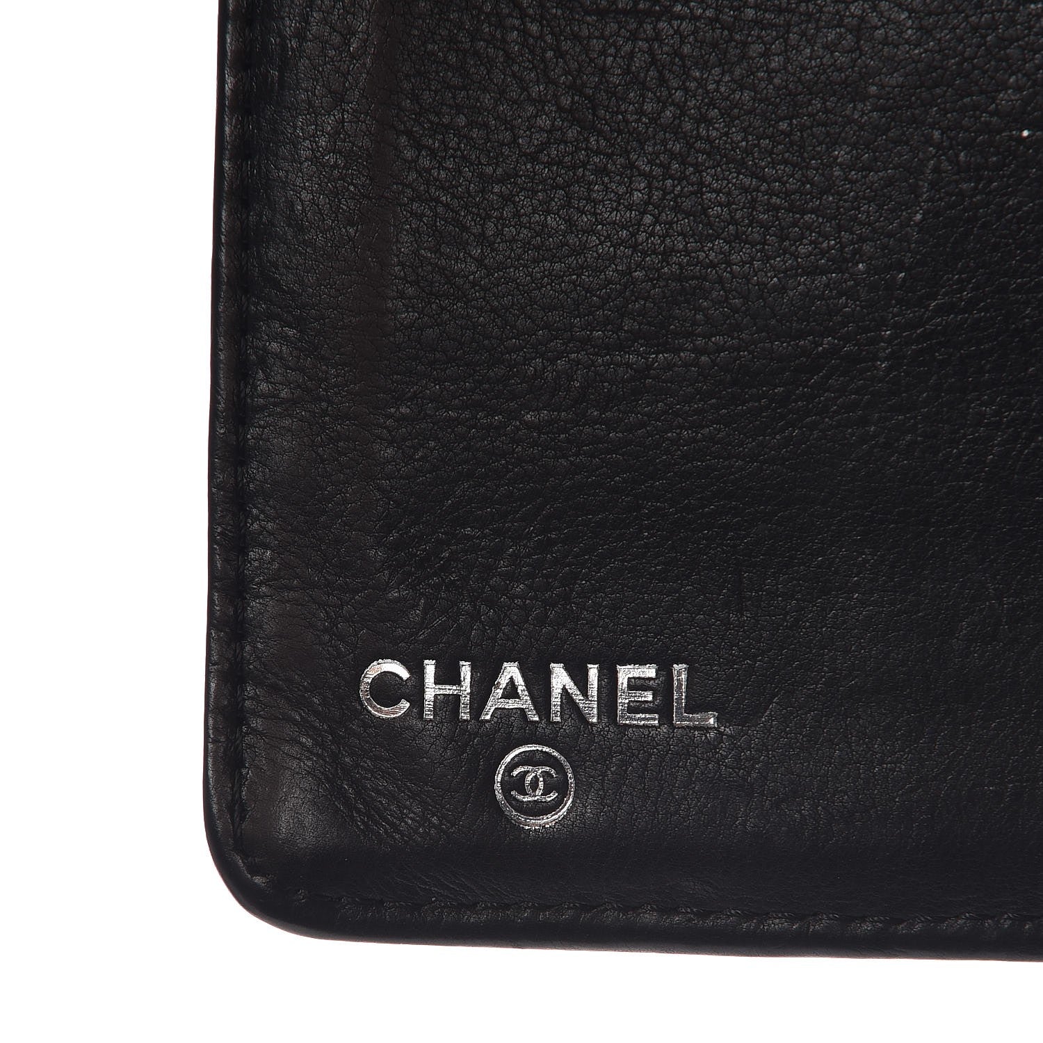 Chanel Calfskin Quilted Lucky Symbols Flap Wallet Black 6 of 9