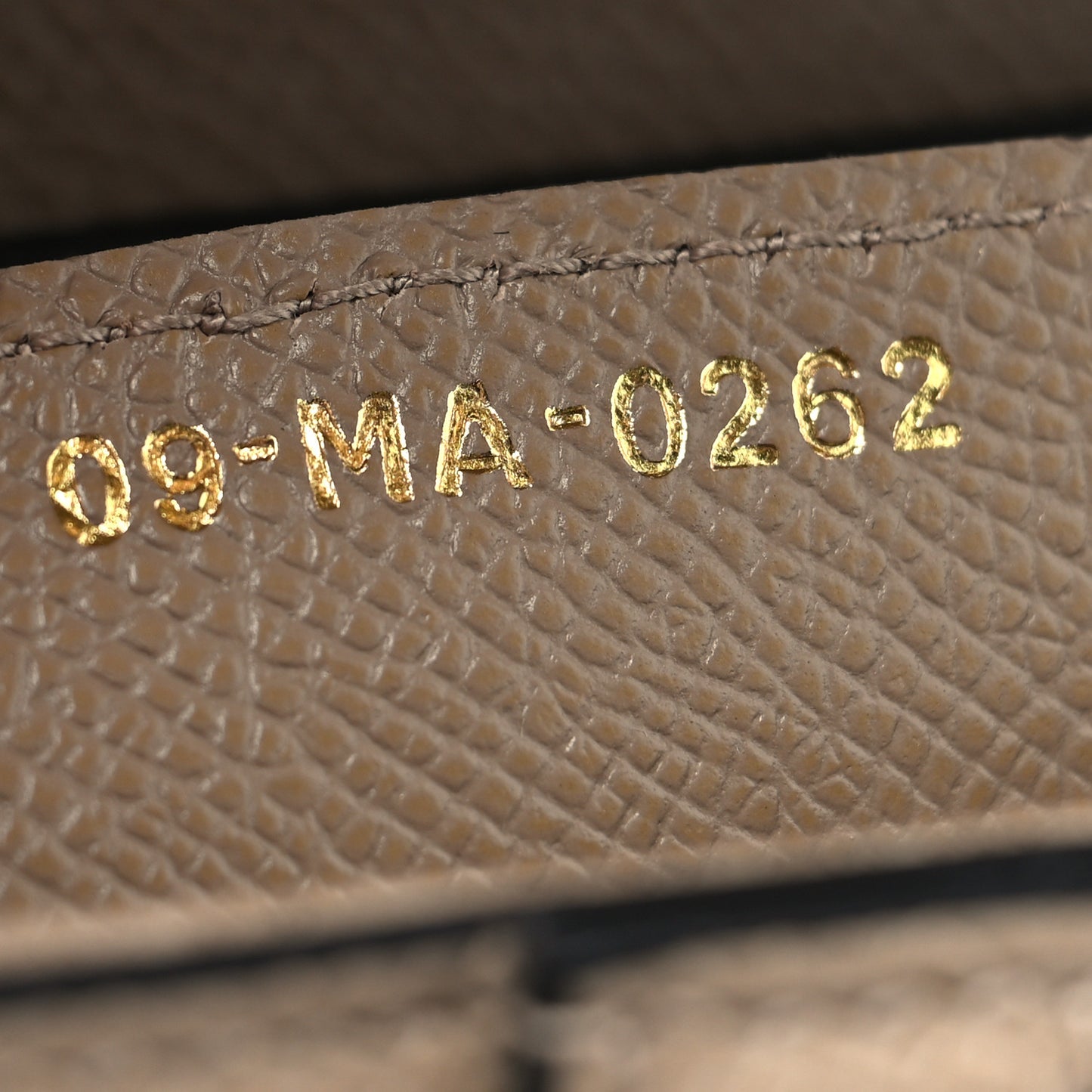 Grained Calfskin Saddle Bag Warm Taupe