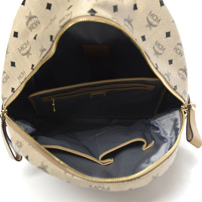 MCM Visetos Large Side Studs Stark Backpack Beige 4 of 12