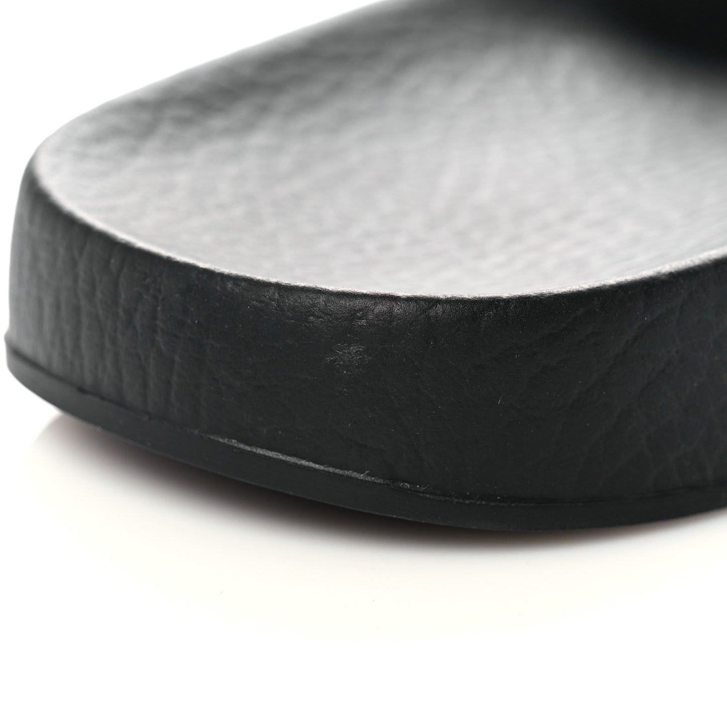 Rubber Matelasse Womens Slide Sandals 41 Black