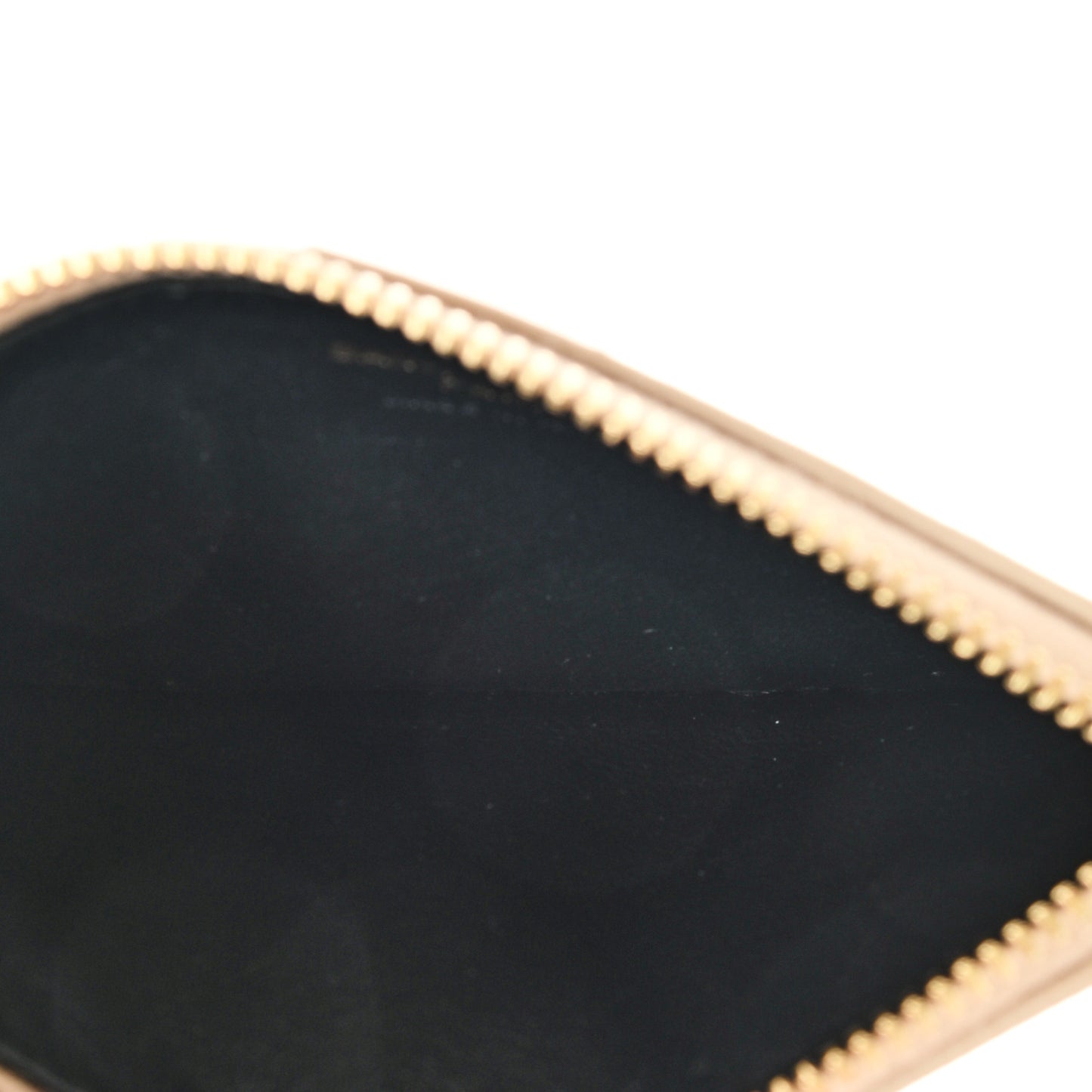 Monogram Grain de Poudre 5 Fragments Zip Pouch Card Holder Dark Latte