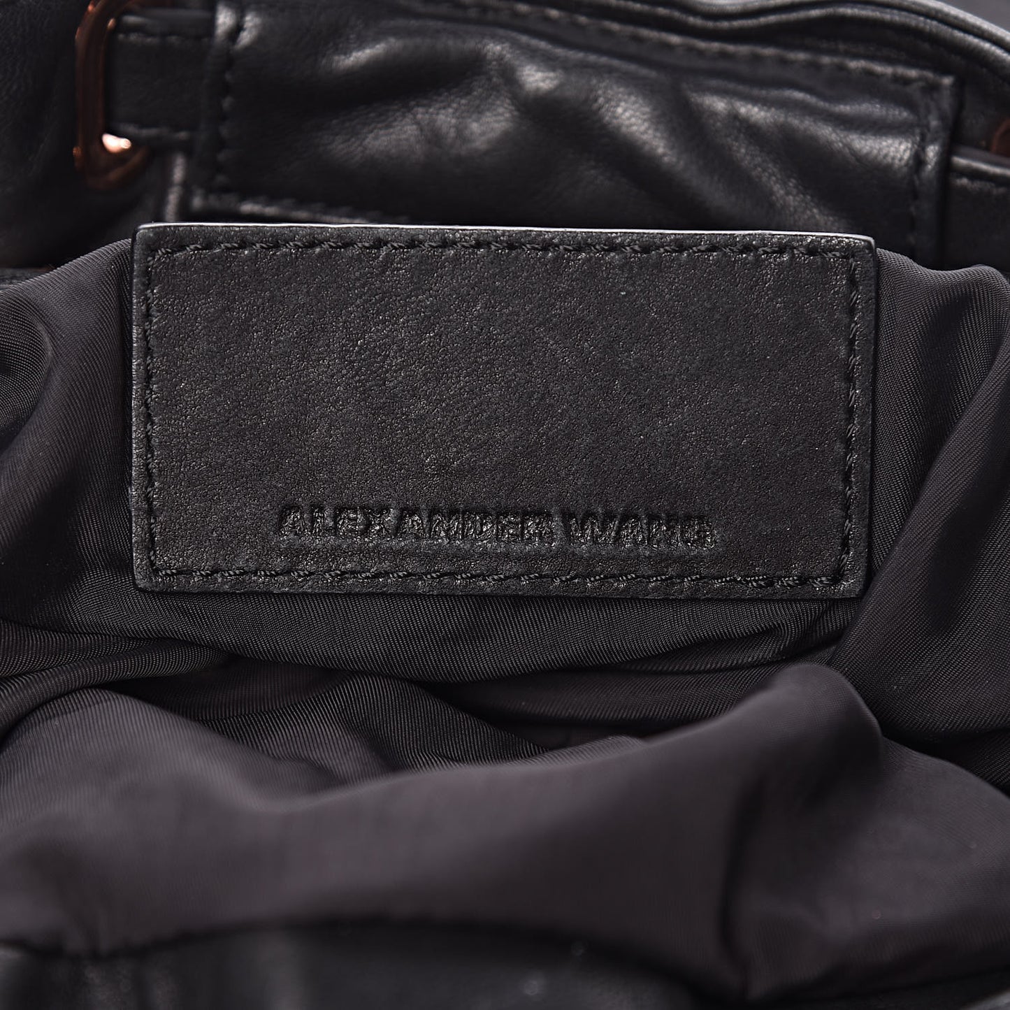Lambskin Mini Marti Backpack Washed Black Rose Gold Hardware