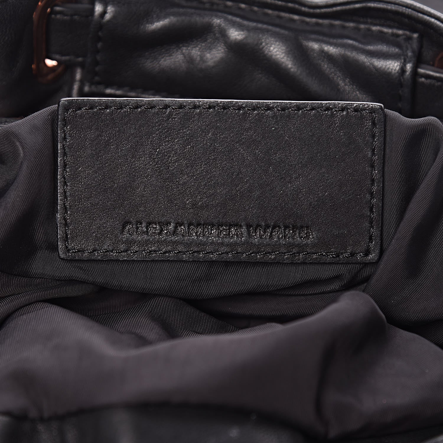 Alexander Wang Lambskin Mini Marti Backpack Washed Black Rose Gold Hardware 9 of 19