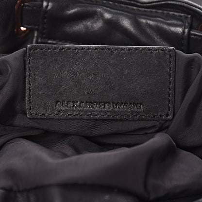 Alexander Wang Lambskin Mini Marti Backpack Washed Black Rose Gold Hardware 9 of 19