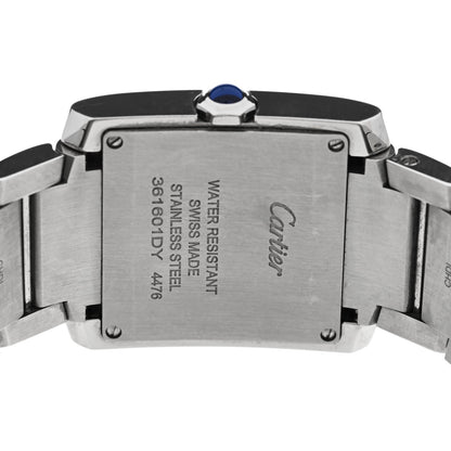 Cartier Stainless Steel Diamond Bezel 28mm Tank Francaise Quartz Watch 4 of 5