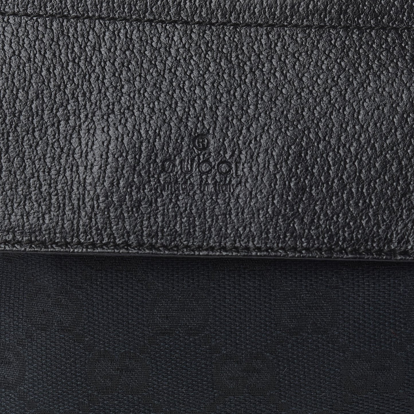 GG Monogram Double Pocket Belt Bag Black