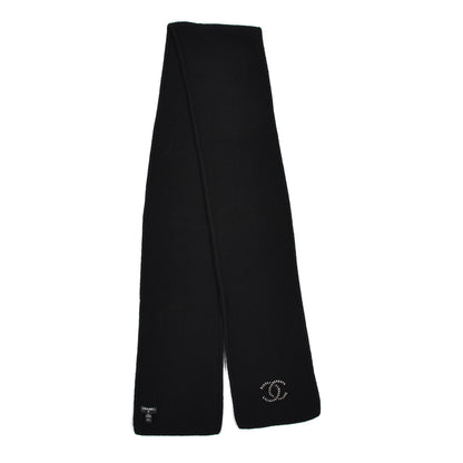 Chanel Cashmere CC Scarf Black 2 of 4