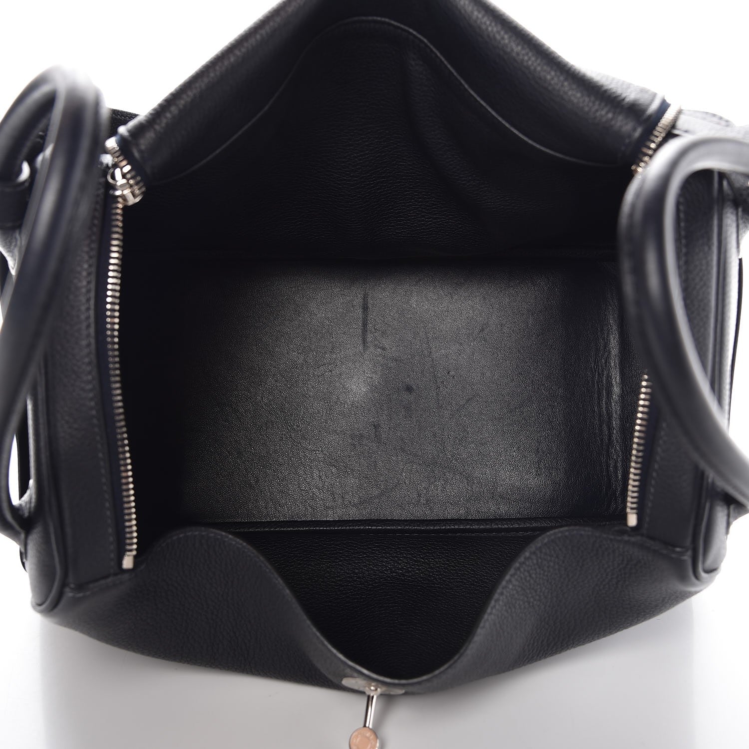 Hermes Taurillon Clemence Lindy 34 Black 5 of 12