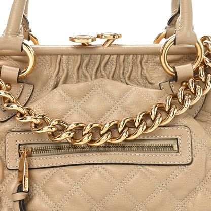 Marc Jacobs Calfskin Quilted Stam Camel 7 of 9