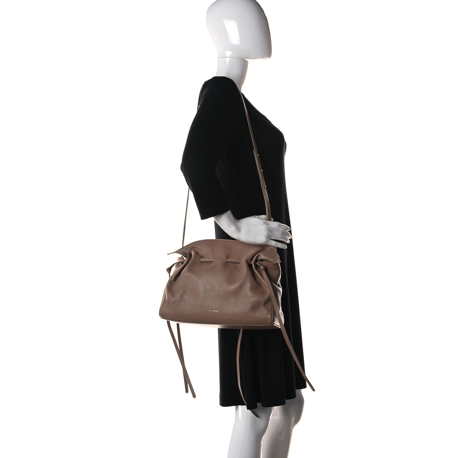 Mansur Gavriel Lambskin Mini Protea Bag Biscotto 2 of 11