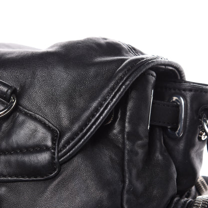 Alexander Wang Lambskin Marti Backpack Bag Washed Black Rhodium Hardware 13 of 15