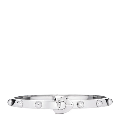 Louis Vuitton 18K White Gold Diamond Clous Bracelet 17 1 of 7