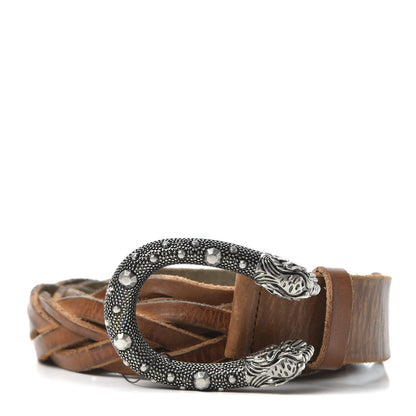 Gucci Calfskin Braided Dionysus Belt 95 38 Cuir 1 of 3