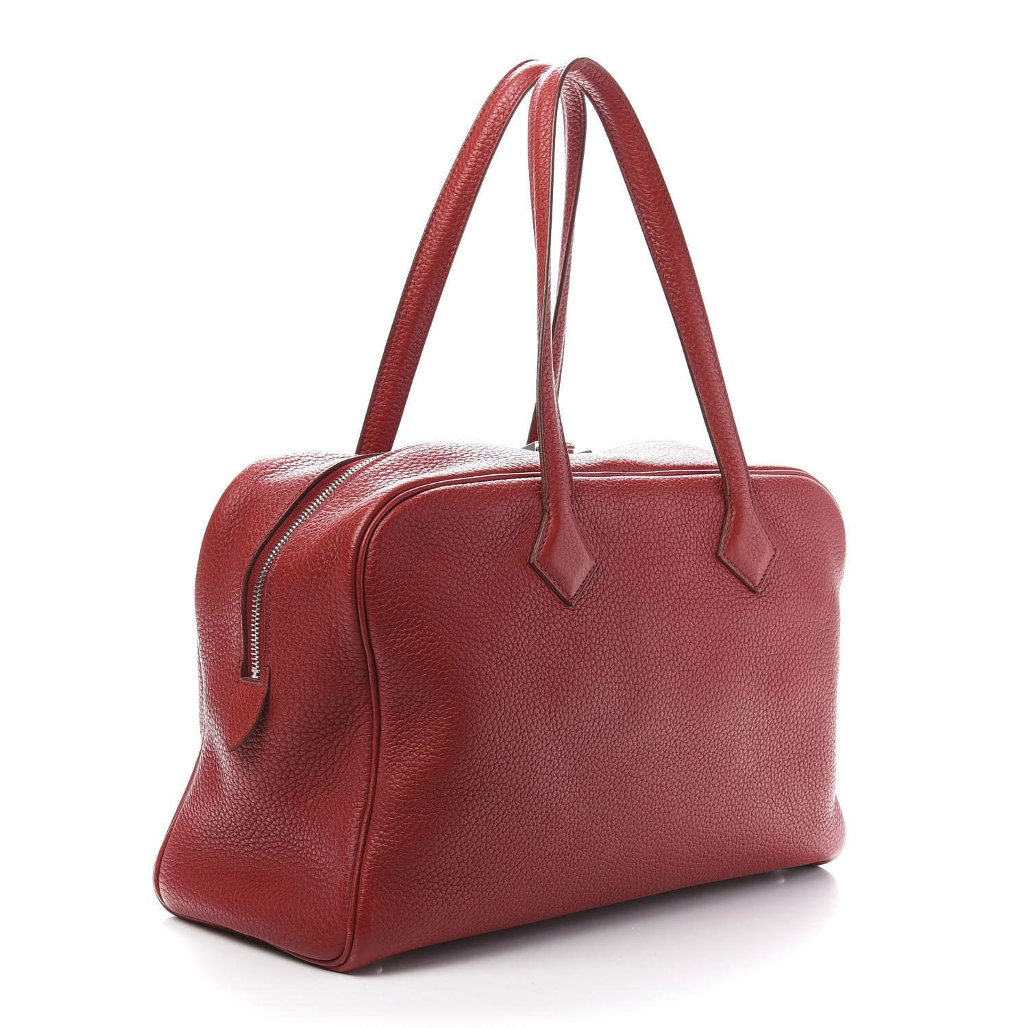Hermes Taurillon Clemence Victoria II 35 Rouge Garance 3 of 11
