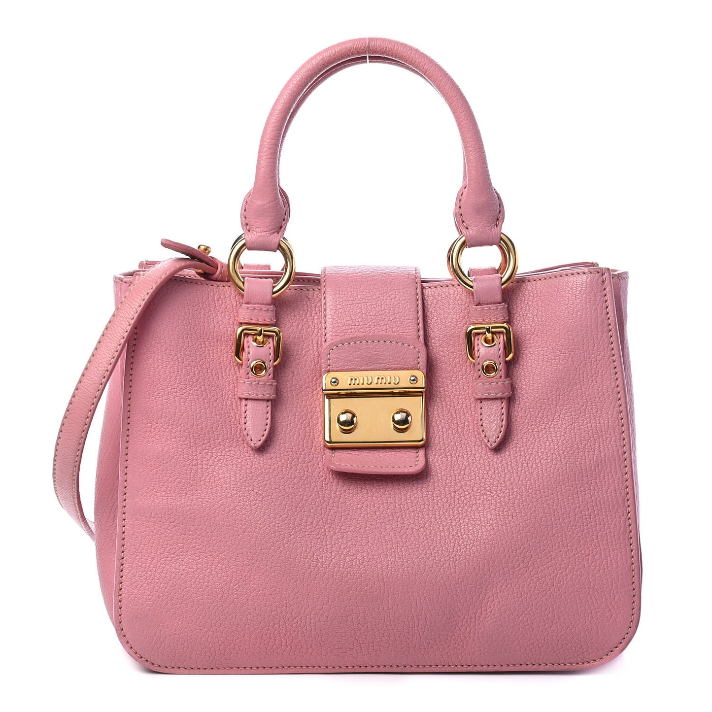 Goatskin Madras Shopping Tote Rosa Gemma