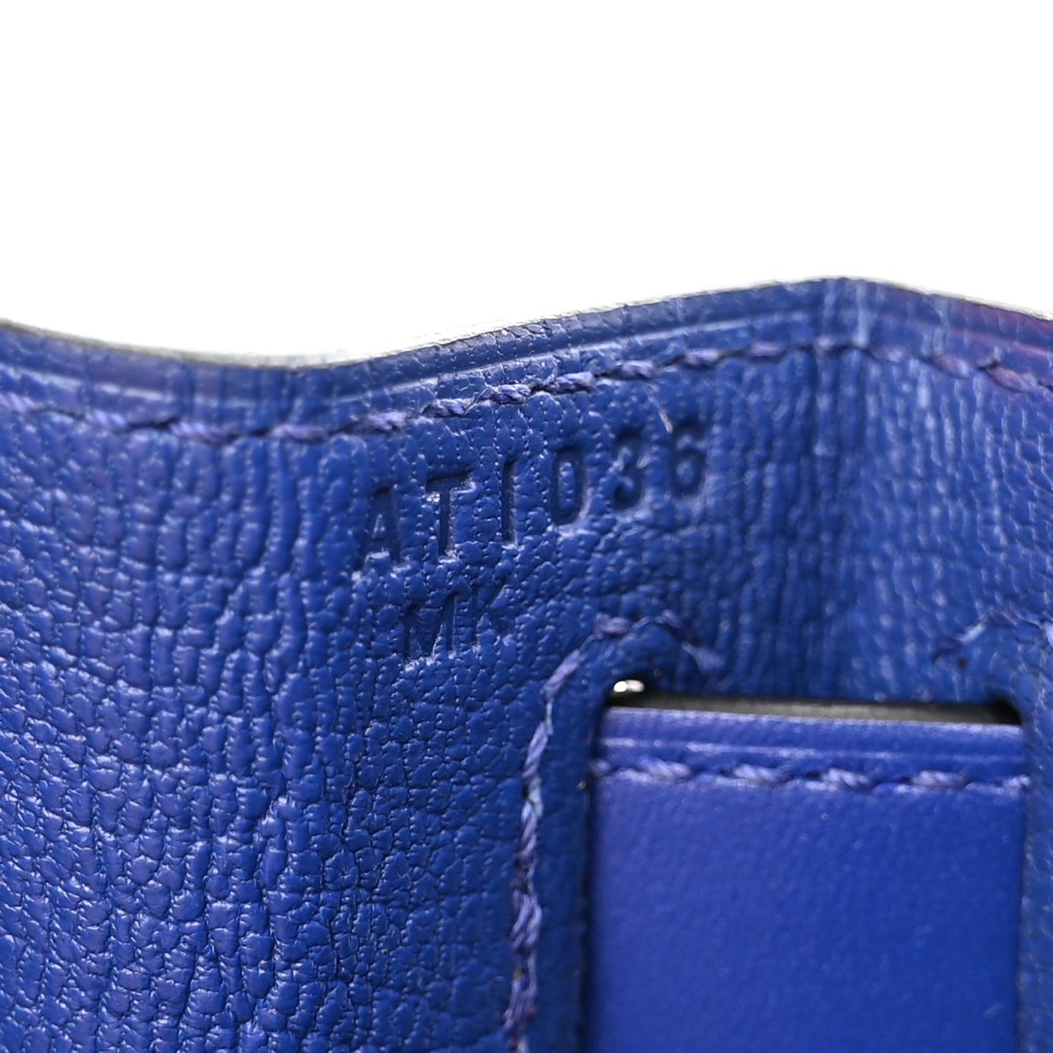Hermes Tadelakt Kelly Sellier 28 Bleu Electrique 7 of 11
