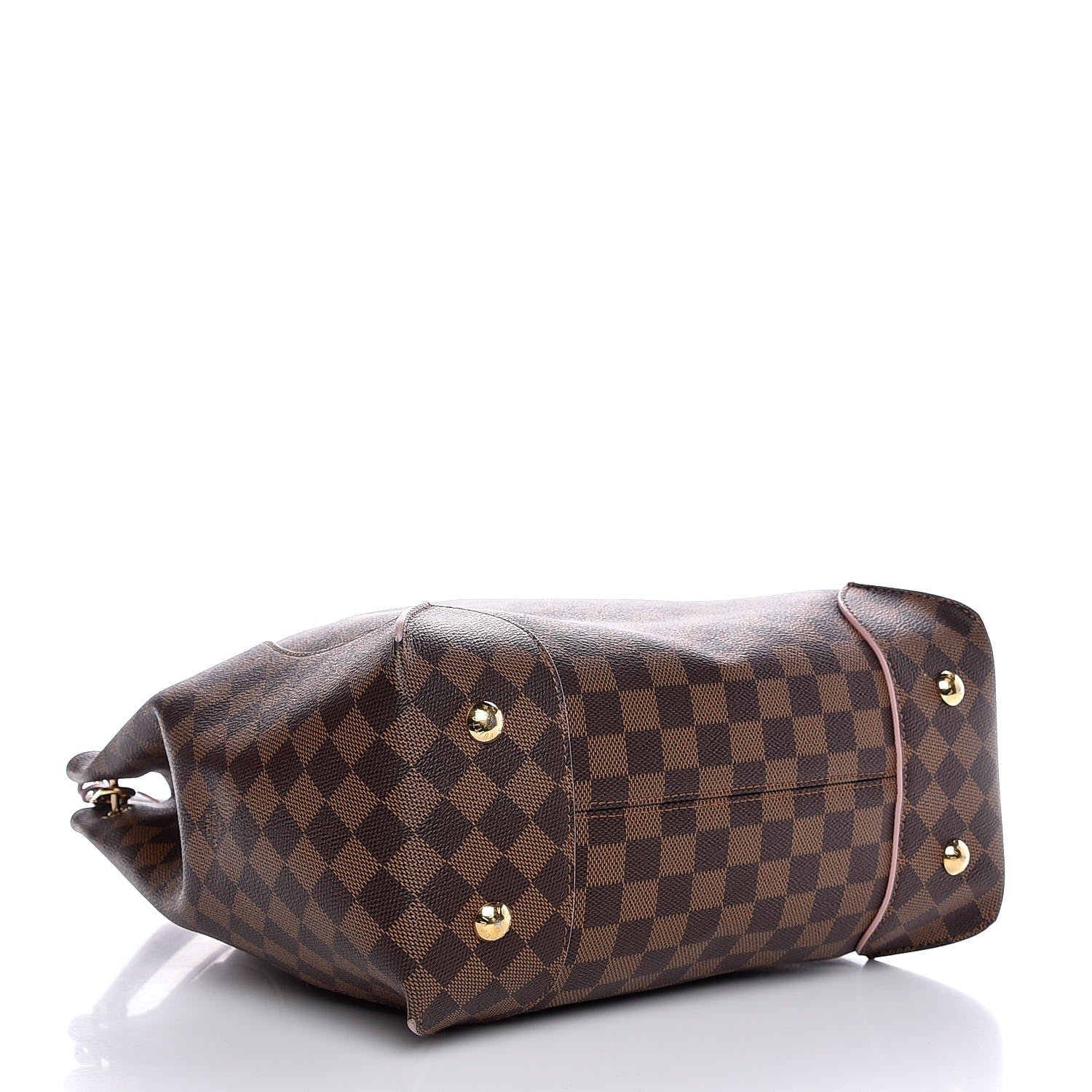 Louis Vuitton Damier Ebene Caissa Hobo Rose Ballerine 5 of 11