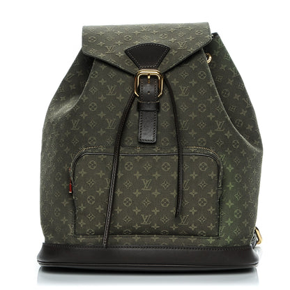 Louis Vuitton Mini Monogram Montsouris GM Backpack Kaki 1 of 6