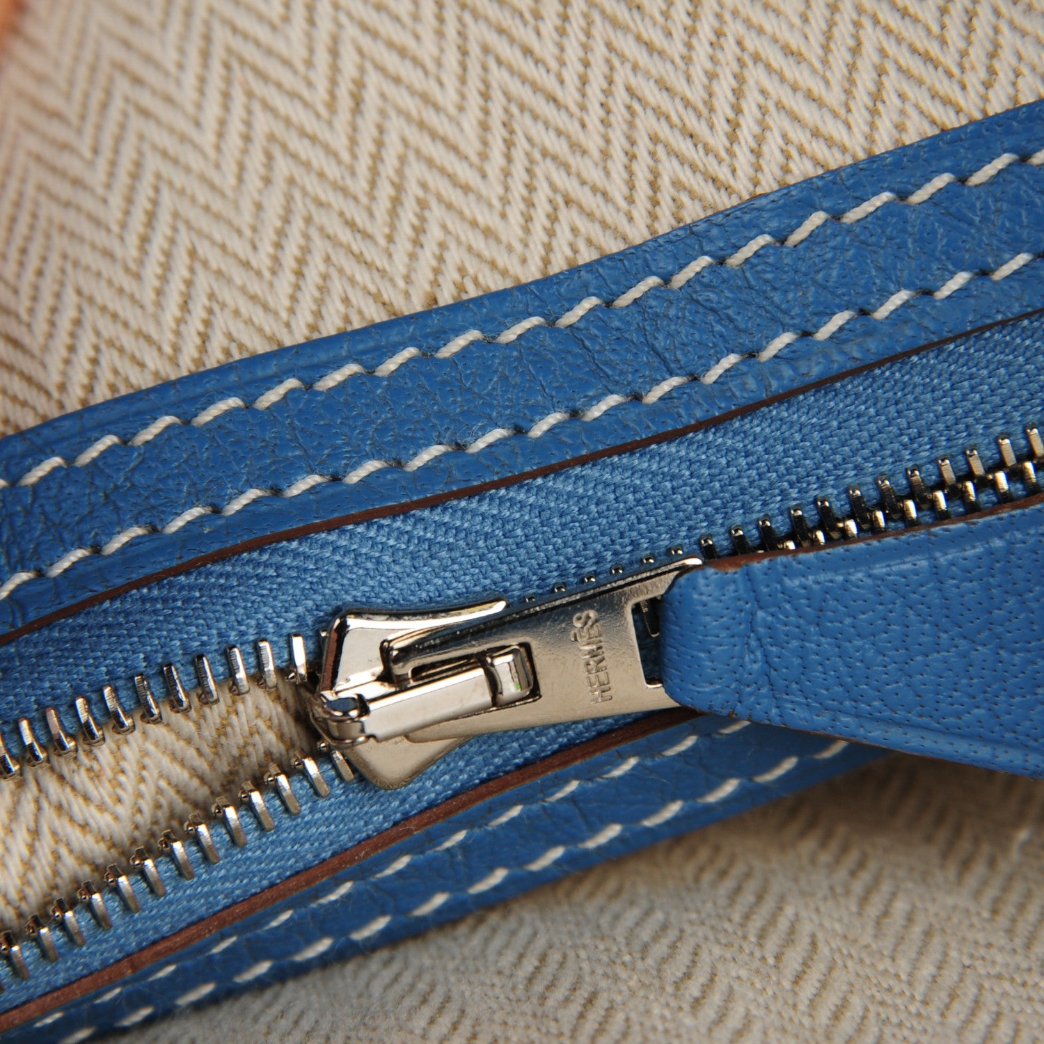 Hermes Negonda Garden Party Tote 36 MM Blue Jean 9 of 9