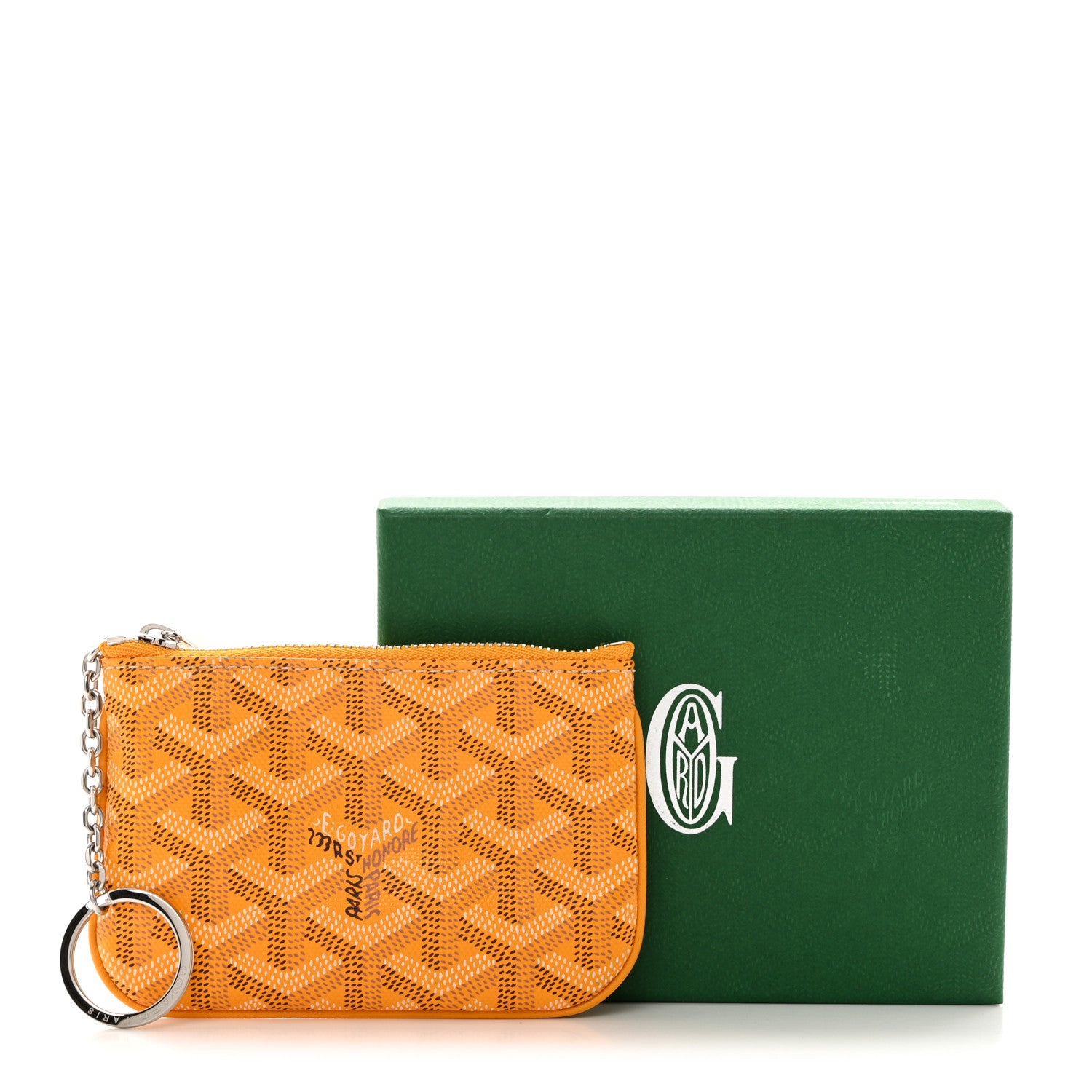 Goyard Goyardine Nano Senat Key Pouch Yellow 8 of 8