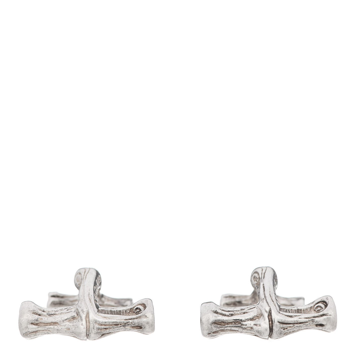 Sterling Silver Bamboo Cufflinks
