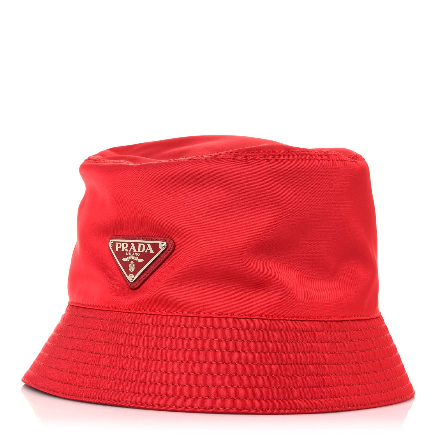 Prada Tessuto Nylon Bucket Hat M Rosso 1 of 7