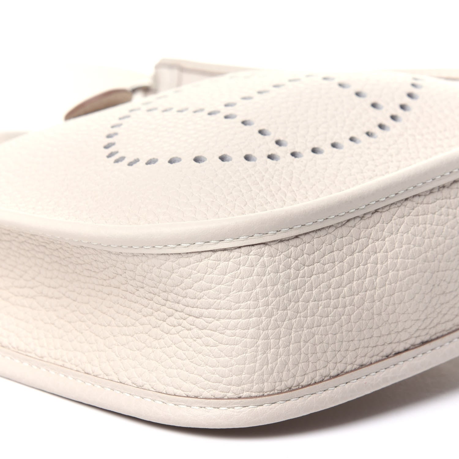 Hermes Taurillon Clemence Evelyne TPM Craie 7 of 10