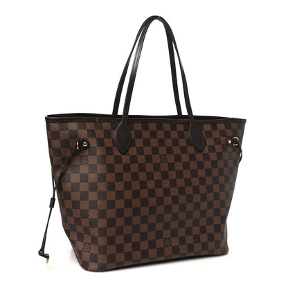 Louis Vuitton Damier Ebene Neo Neverfull MM Rose Ballerine 3 of 11