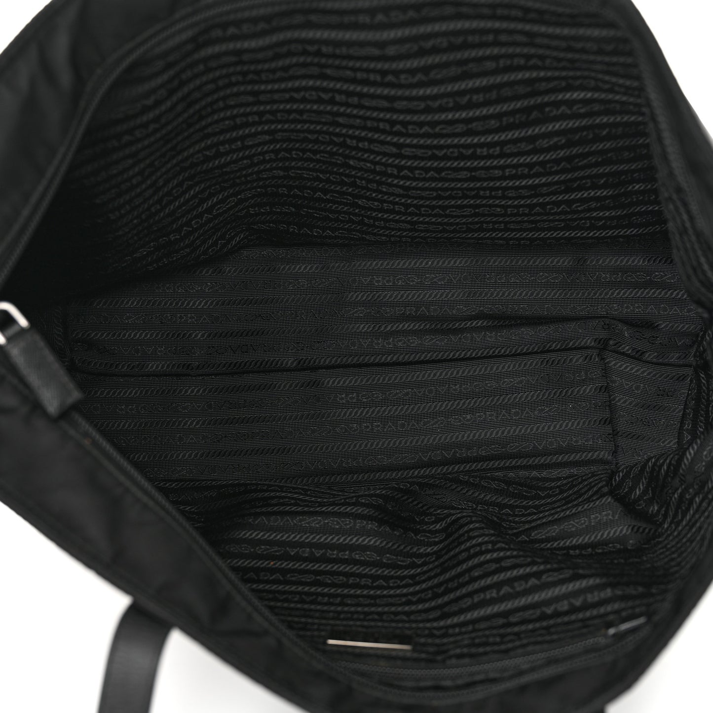 Tessuto Nylon Saffiano Vela Tote Black