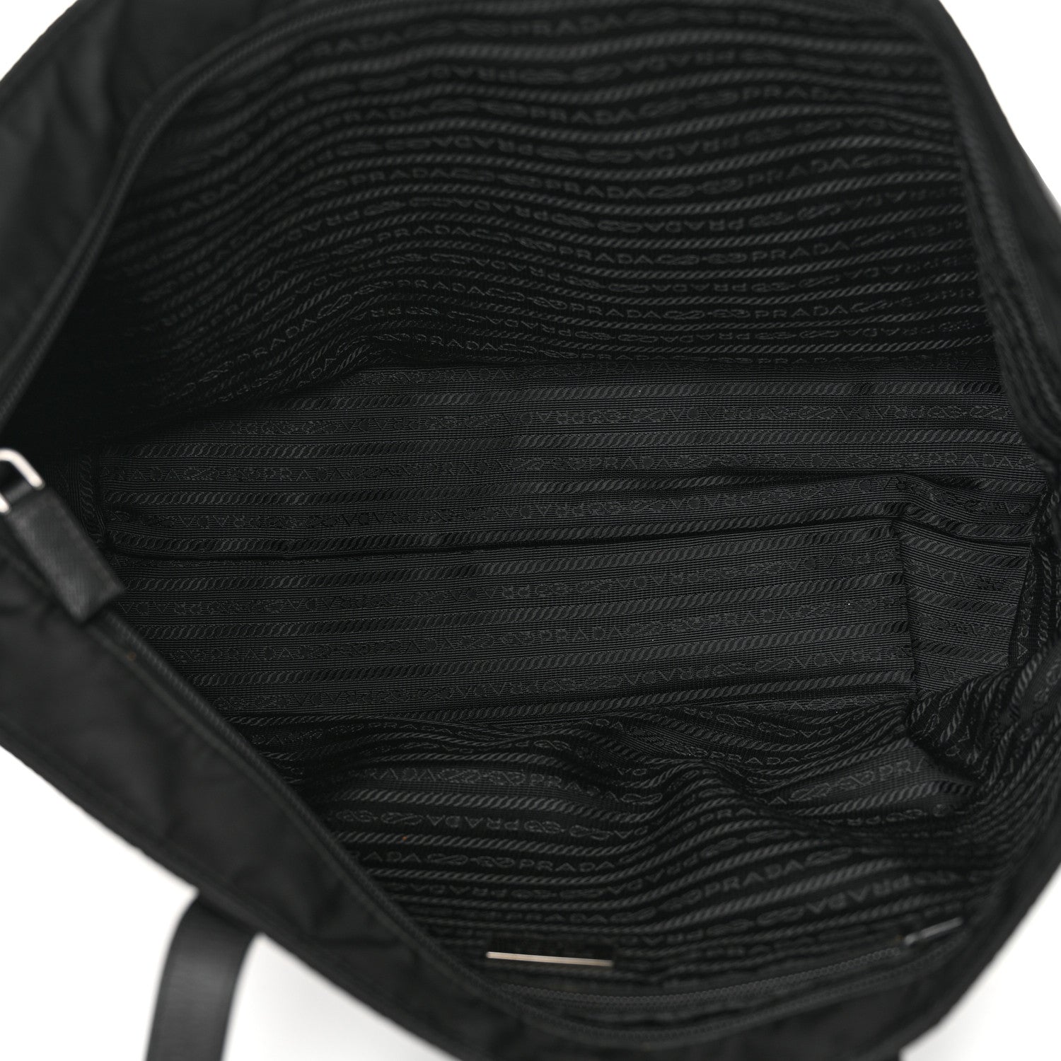 Prada Tessuto Nylon Saffiano Vela Tote Black 5 of 10