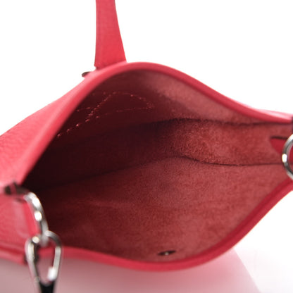 Hermes Taurillon Clemence Evelyne TPM Rose Extreme 5 of 7