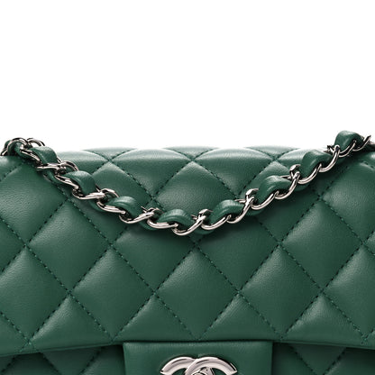 Chanel Lambskin Quilted Mini Rectangular Flap Green 10 of 11