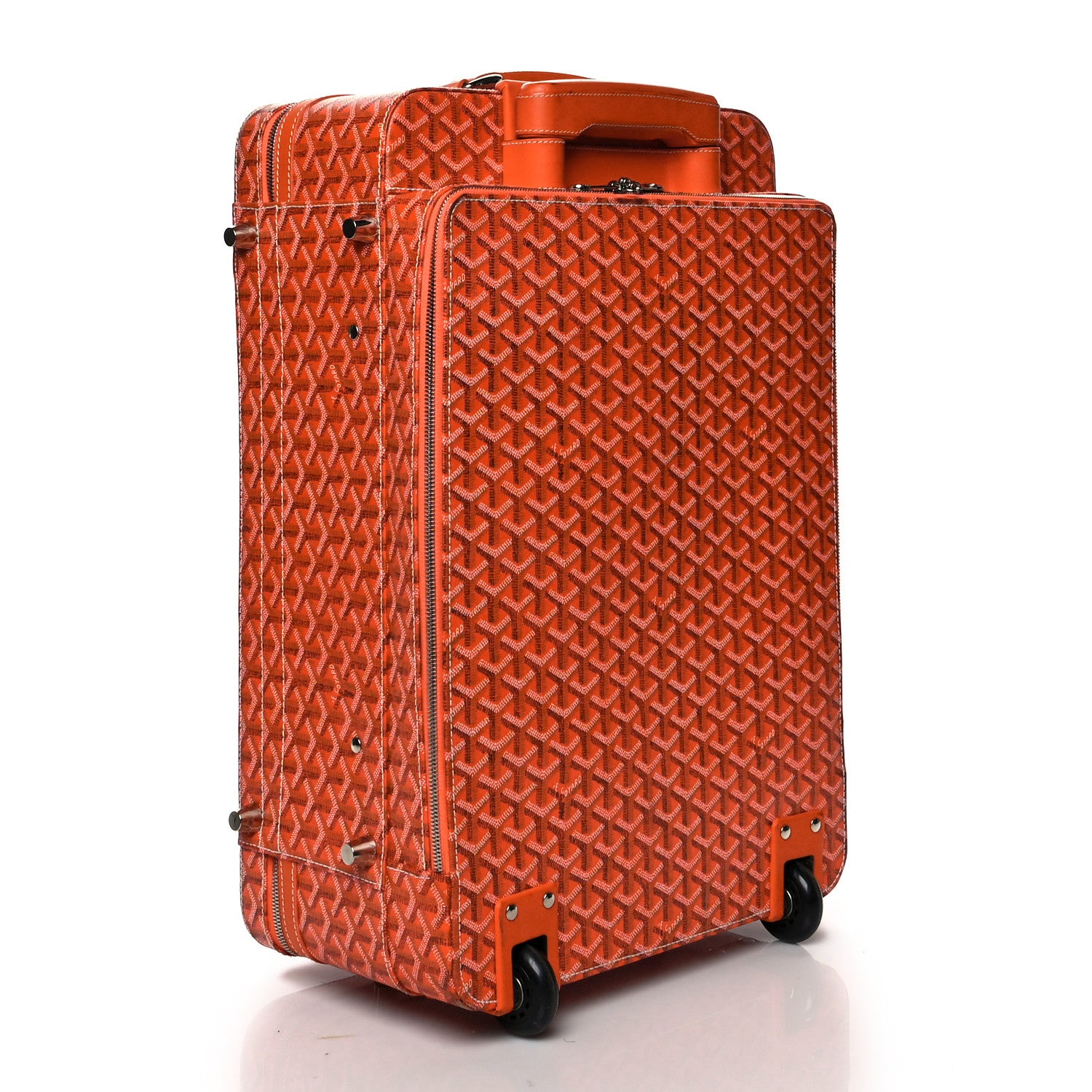Goyard Goyardine Rolling Suitcase Trolley PM Orange 2 of 25
