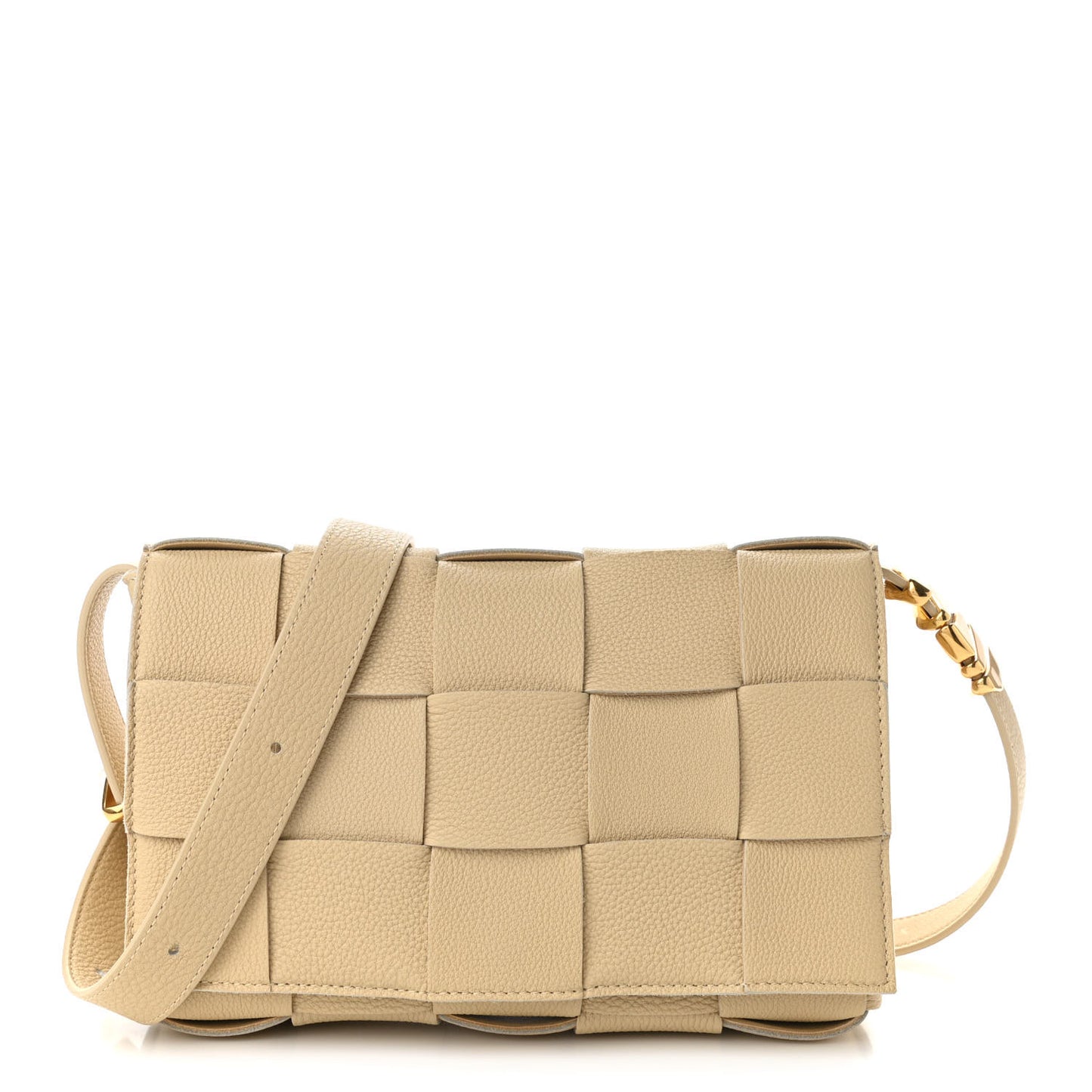 Calfskin Maxi Intreccio Cassette Bag Porridge