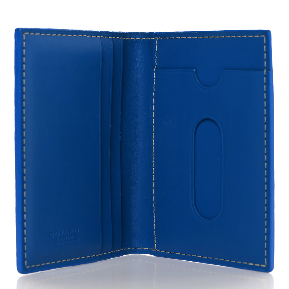 Goyardine Saint Marc Folding Card Case Sky Blue