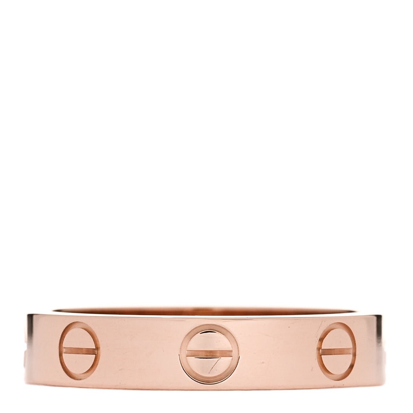 18K Pink Gold 3.5mm LOVE Wedding Band Ring 50 5.25