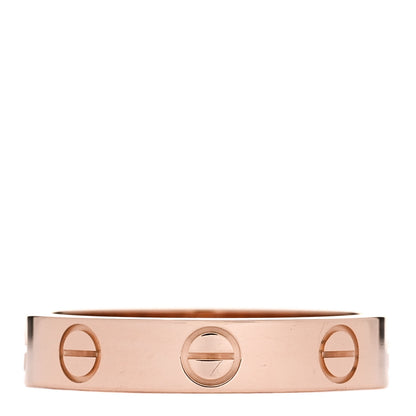 Cartier 18K Pink Gold 3.5mm LOVE Wedding Band Ring 50 5.25 3 of 5