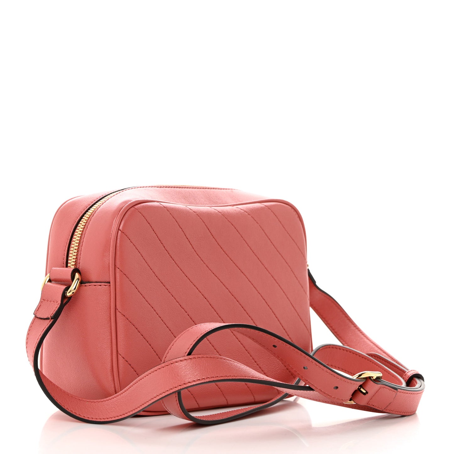 Sakai Be Green Calfskin Diagonal Stitched Small Blondie Shoulder Bag Gorgeus Grace
