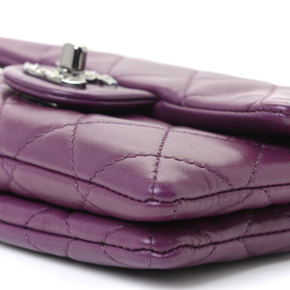 Chanel Lambskin Quilted Mini Mineral Nights Flap Crossbody Bag Purple 6 of 12