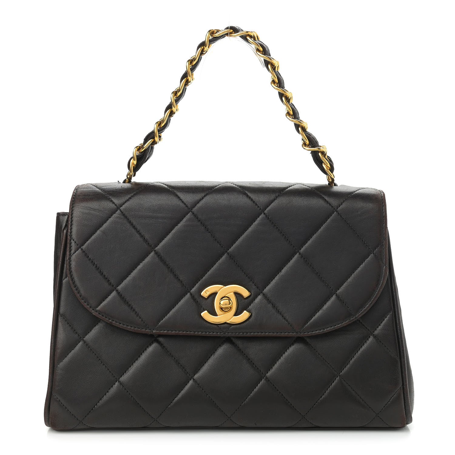 Chanel Lambskin Quilted Single Flap Black 1 of 13