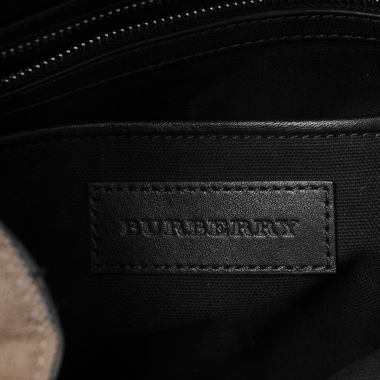 Burberry Canvas Mega Check Medium Rucksack Backpack Black 6 of 8