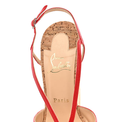 Christian Louboutin Kid Cork Zeppa Wedgy Lady 140 Wedges 37 Corazon 7 of 9