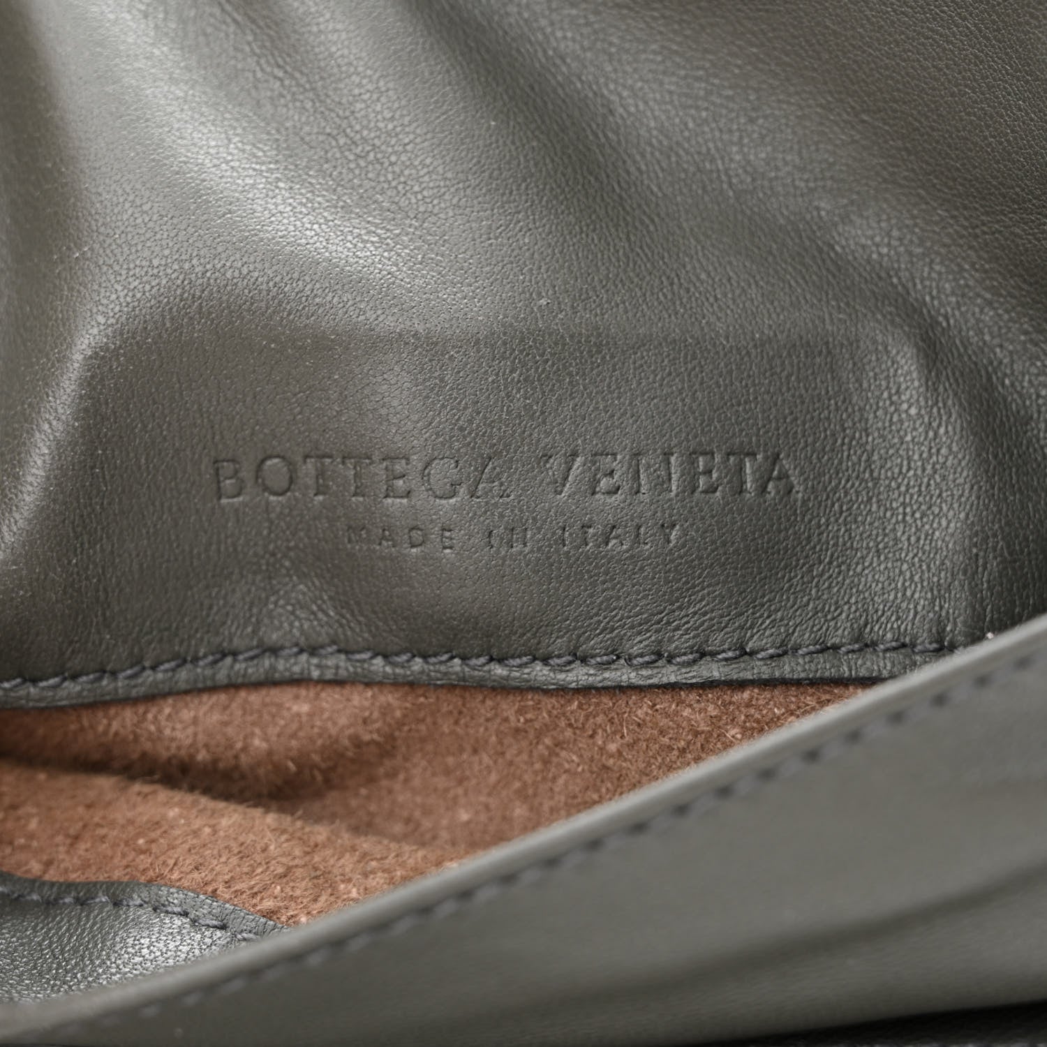 Bottega Veneta Nappa Intrecciato Small Chain Crossbody Light Grey 7 of 11