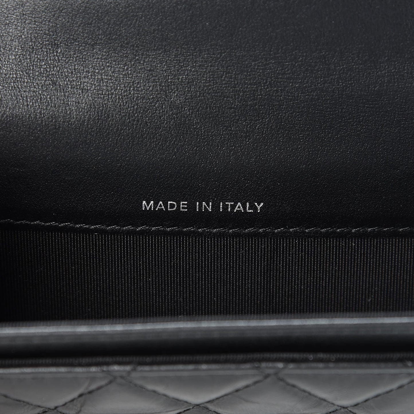Aged Calfskin Quilted Reissue Flap Card Holder Wallet So Black