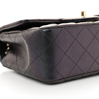 Chanel Iridescent Lambskin Quilted Mini Rectangular Flap Black 9 of 10