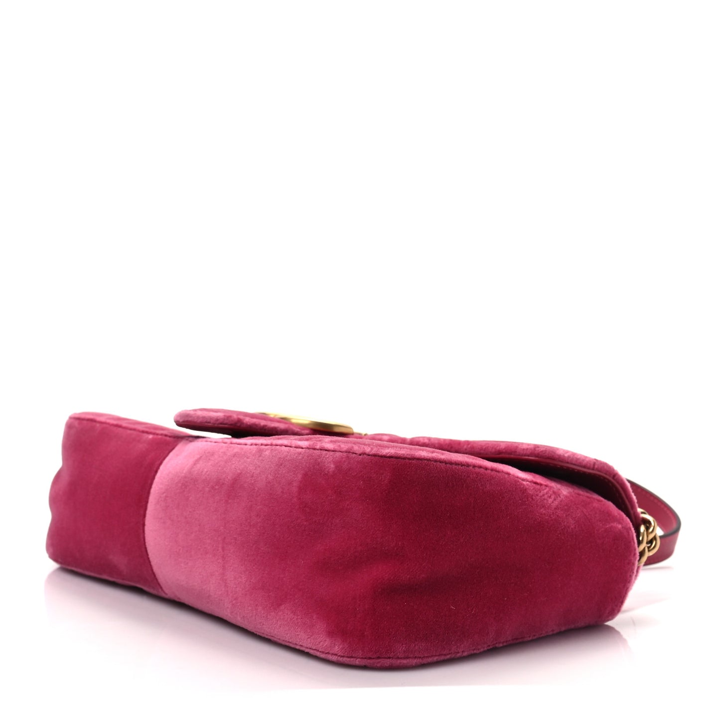 Velvet Matelasse Small GG Marmont Shoulder Bag Light Raspberry Rose