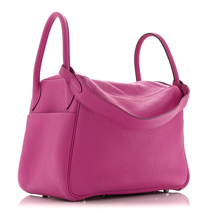 Hermes Taurillon Clemence Lindy 30 Magnolia 3 of 10