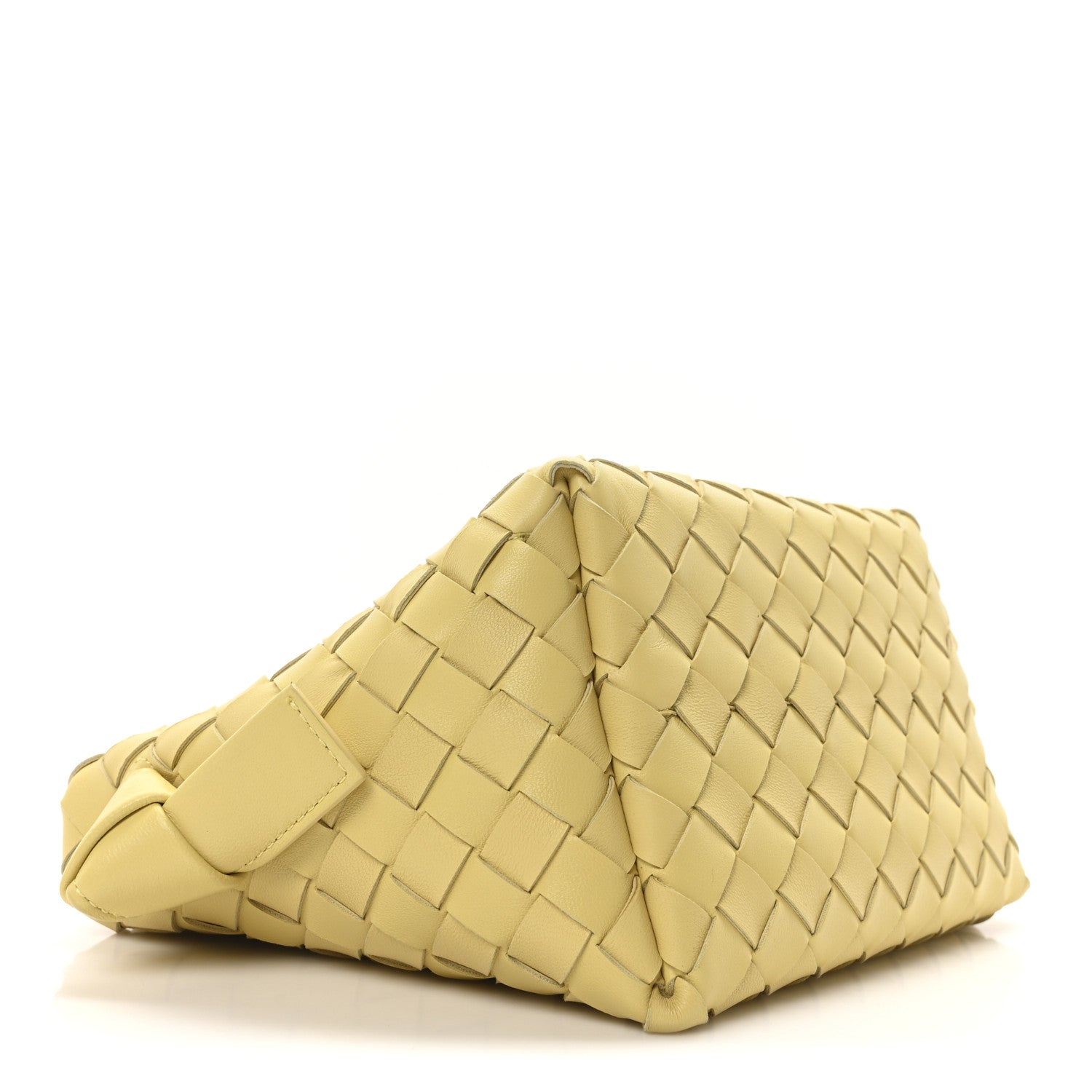 Bottega Veneta Nappa Intrecciato Tie Shoulder Bag Ice Cream