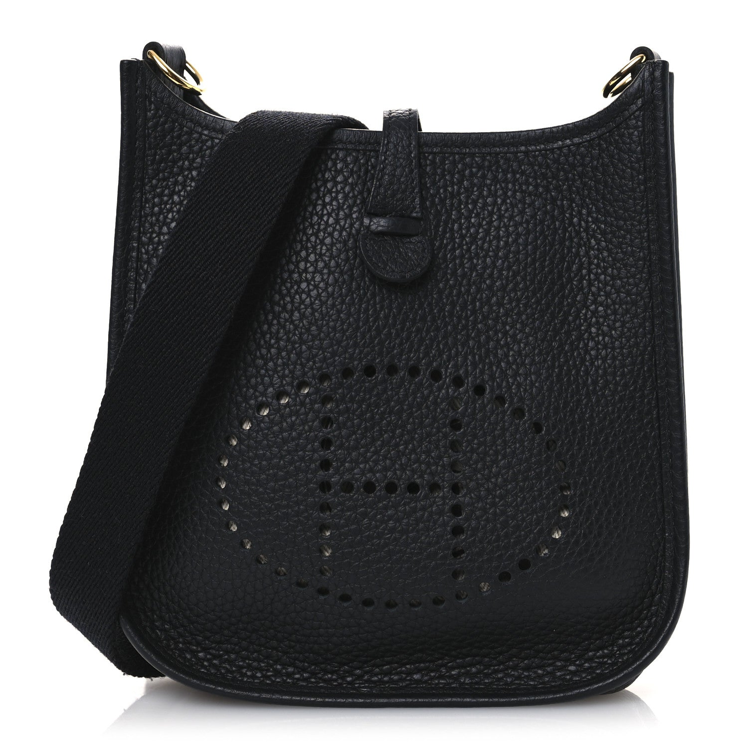 Hermes Taurillon Clemence Evelyne TPM Black 1 of 10