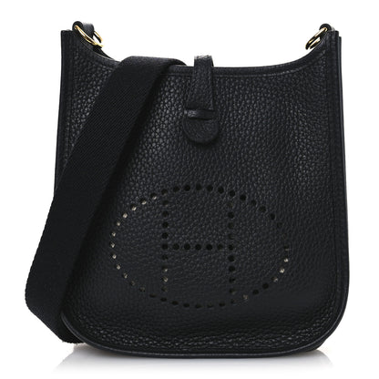 Hermes Taurillon Clemence Evelyne TPM Black 1 of 10
